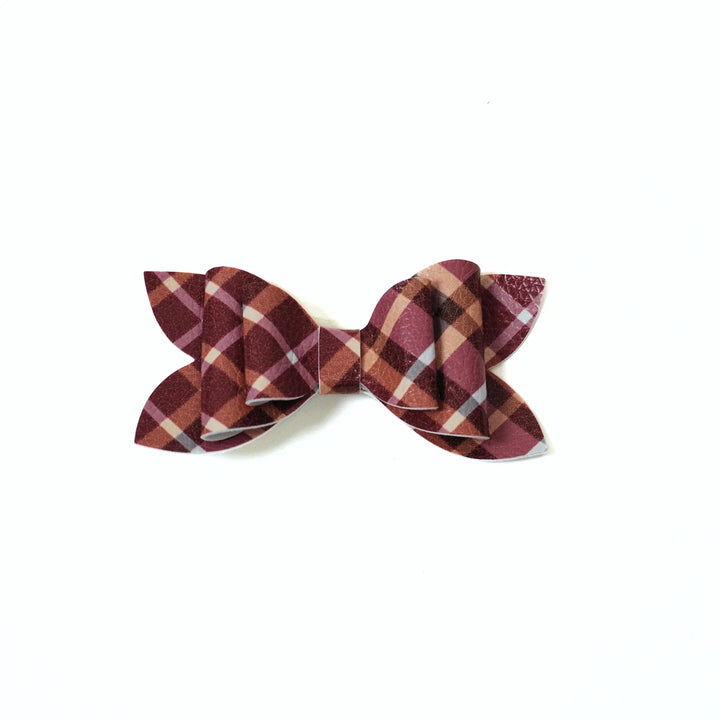 Luna | Fireside Faux Leather Bows