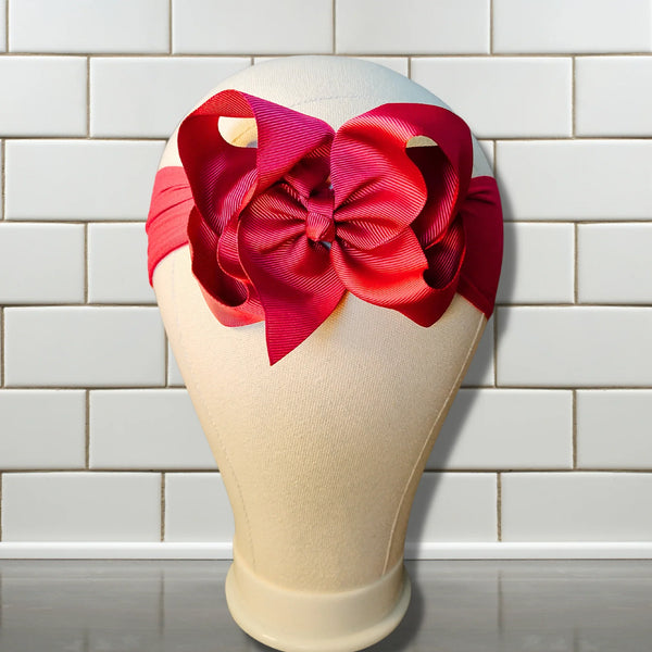 Red Turban Bow Headband