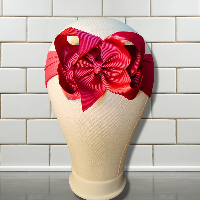 Red Turban Bow Headband