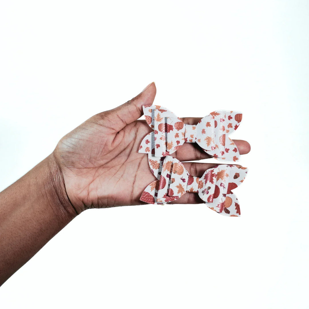 Luna | Golden Days Faux Leather Bows