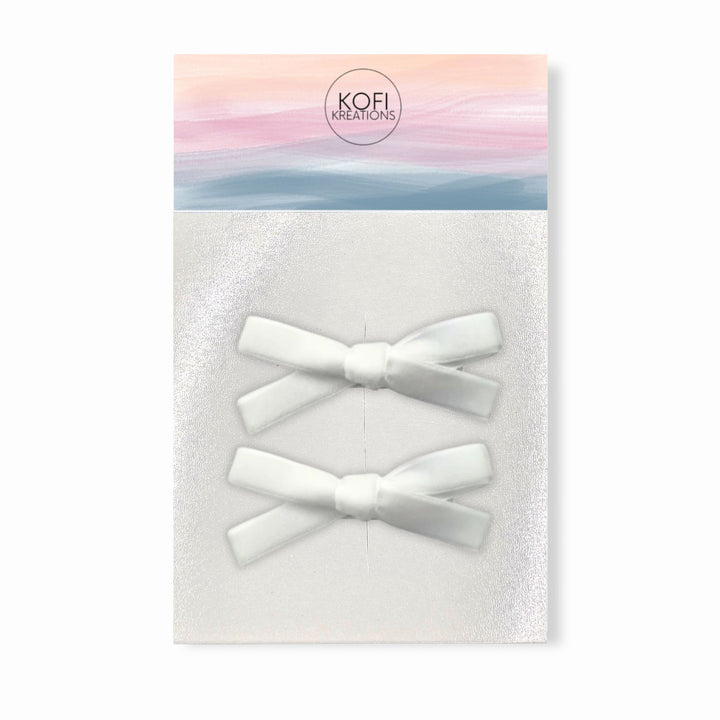 Small Velvet | Pigtail Hair Bows