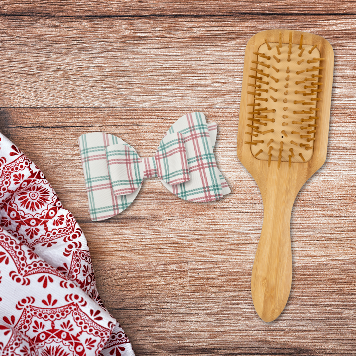 Plaid | Peppermint Josie Faux Leather Hair Bow