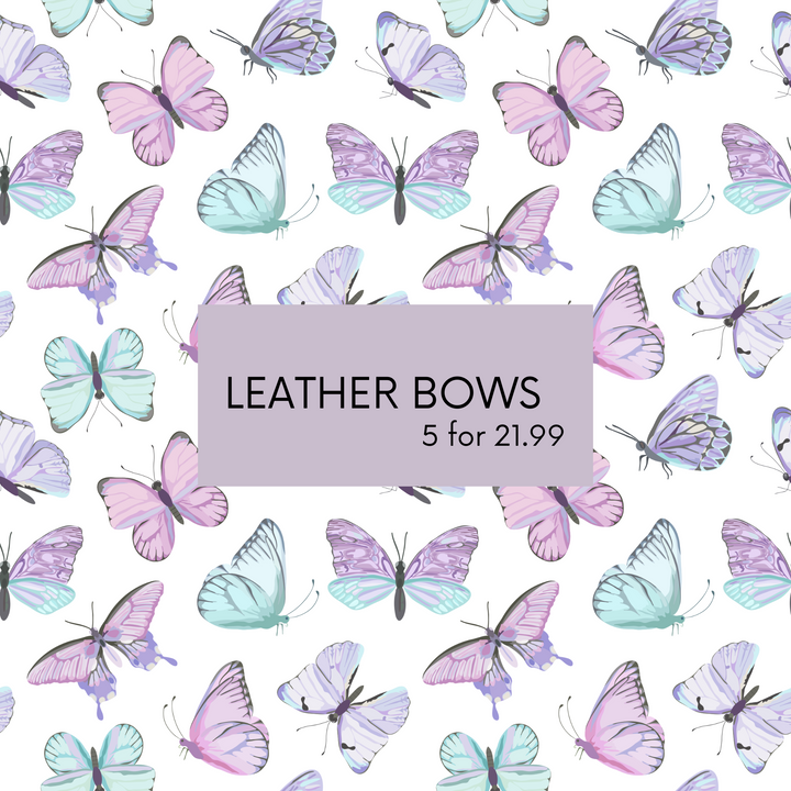 Faux Leather Bow Grab Bag