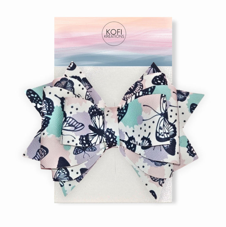 Blue Moon Butterfly Hair Bow