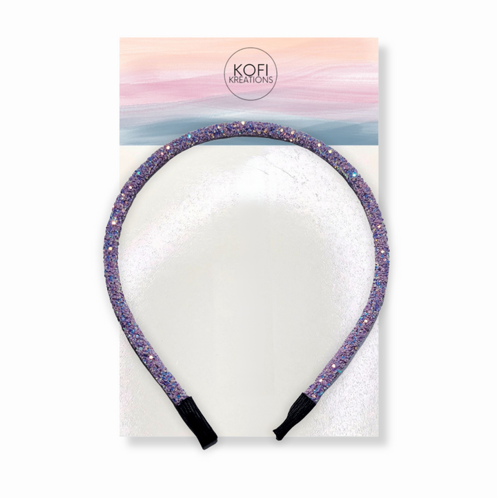 Purple Glitter Headband