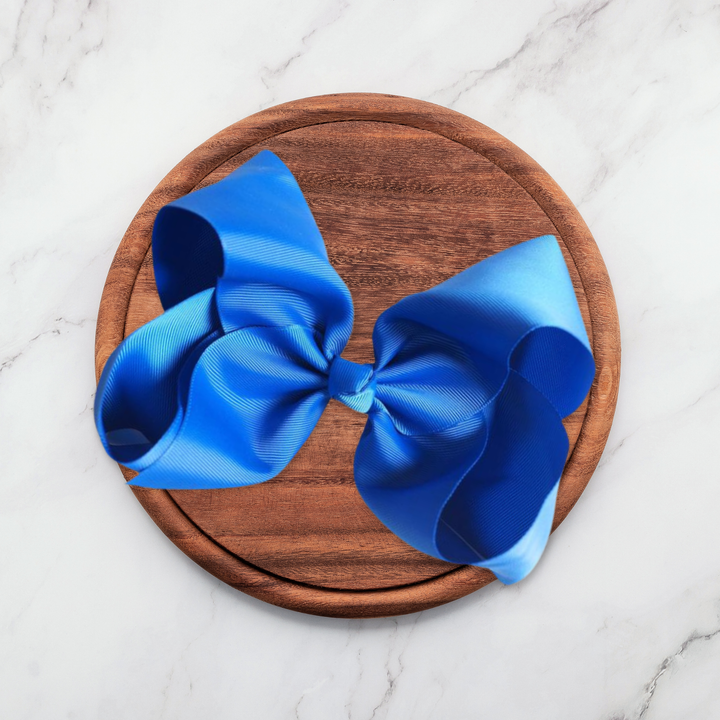 Blue | Grosgrain Ribbon Hair Bow