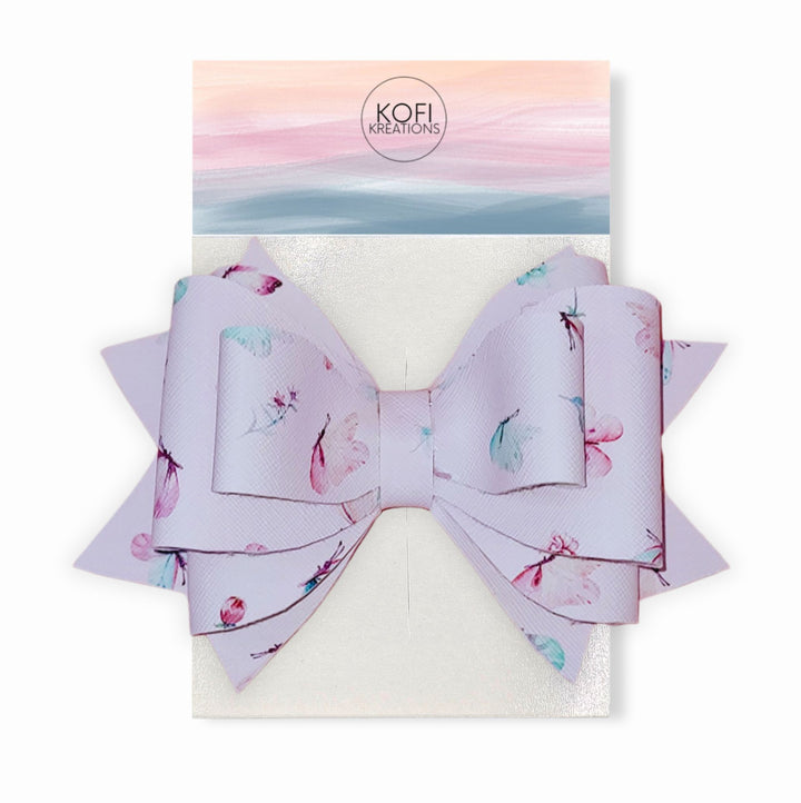 Pink Butterfly Hair Bow