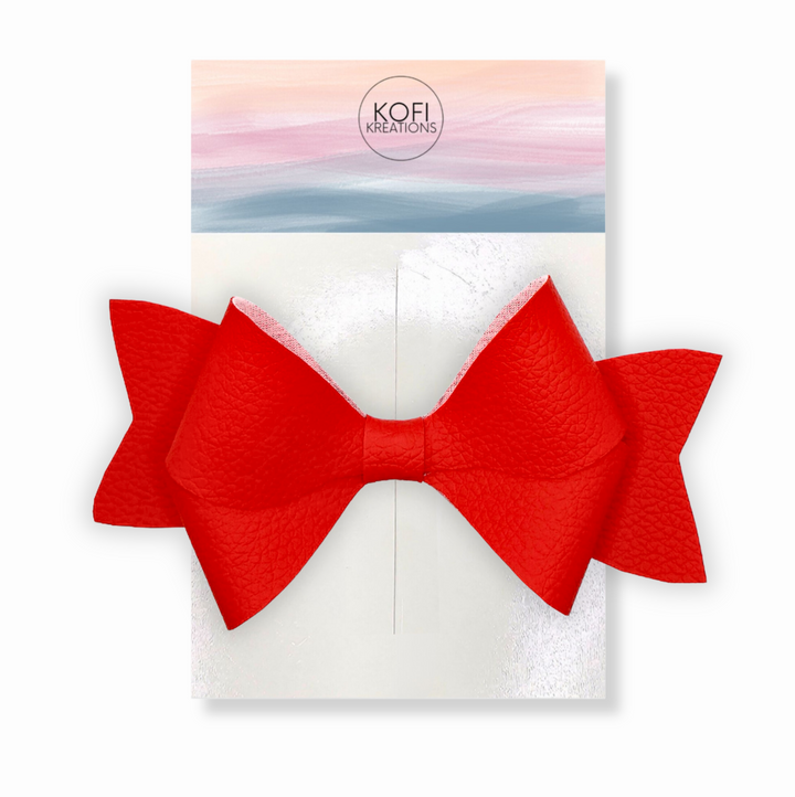 Red Persephone Hair Bow