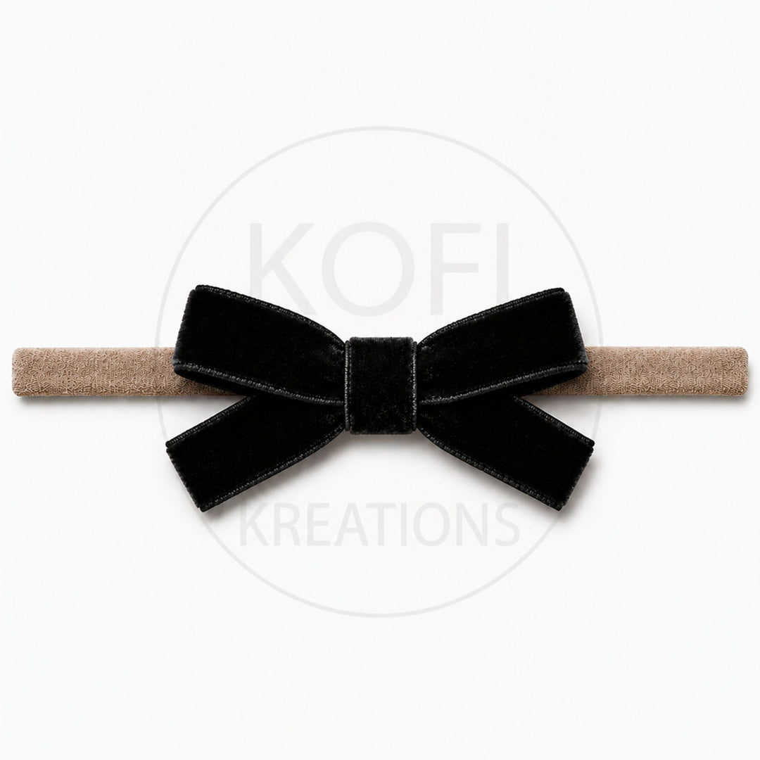 Small Velvet | Bow Headband