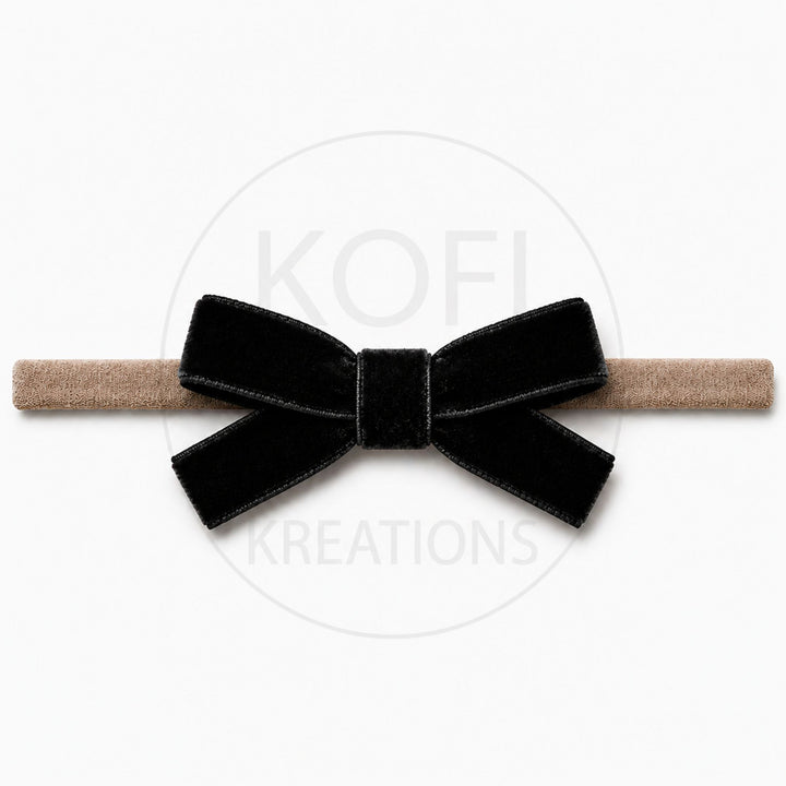 Small Velvet | Bow Headband