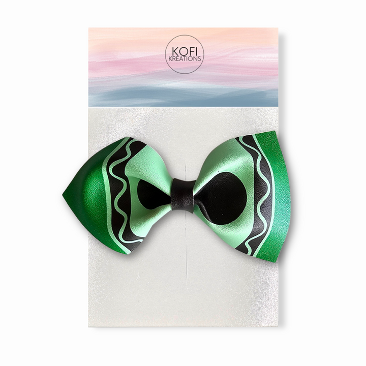 Crayon | Faux Leather Hair Bows