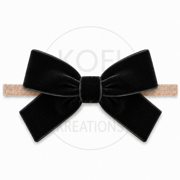 Large Velvet | Bow Headband