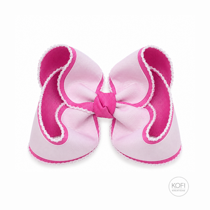 Pink Charm | Moonstitch Hair Bow