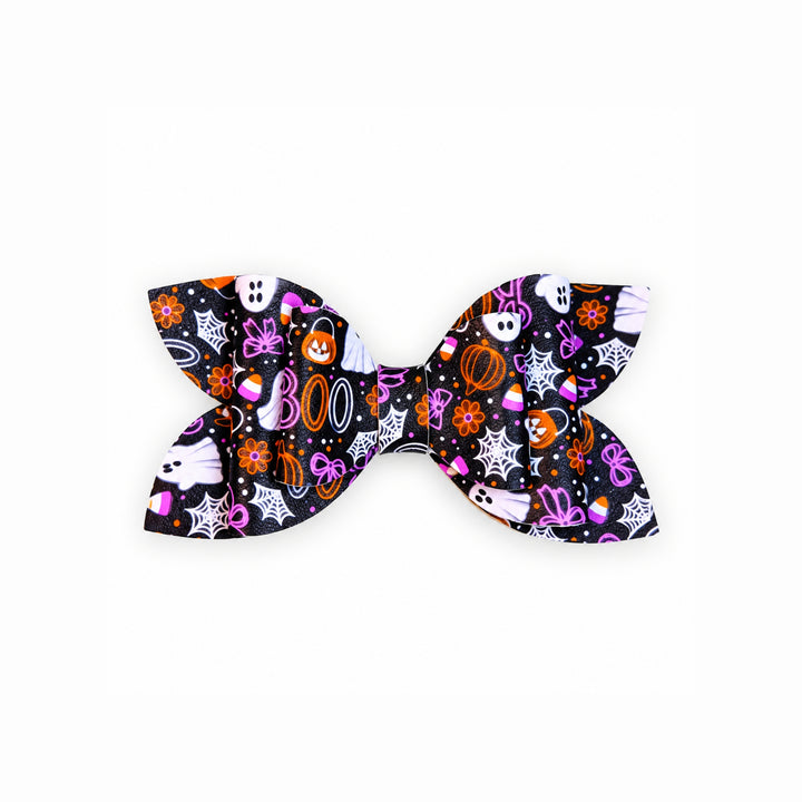 Boo Bash | Faux Leather Hair Bow