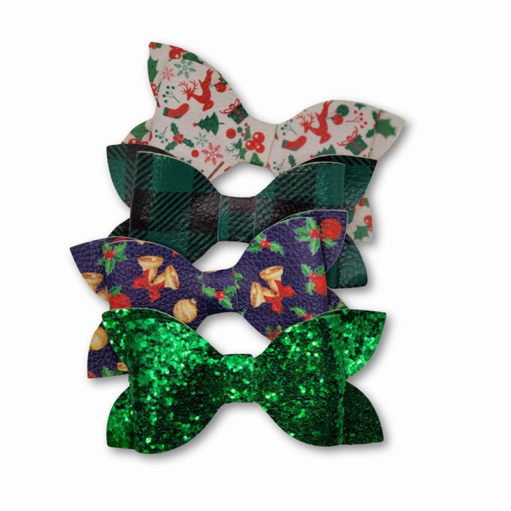 Merry & Bright | Faux Leather Bow Bundle