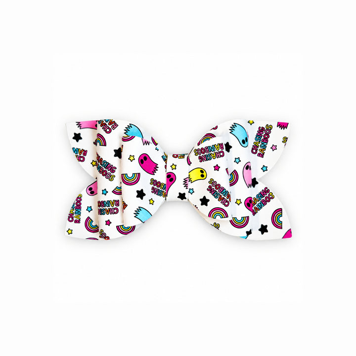 Chasing Rainbows | Faux Leather Hair Bow