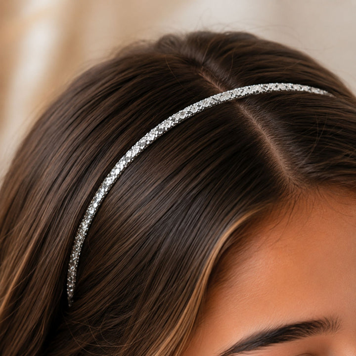 Silver | Glitter Headband