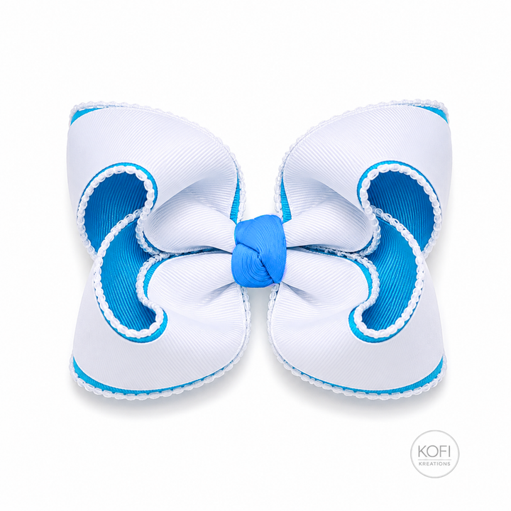 Coastal Breeze | Moonstitch Hair Bow