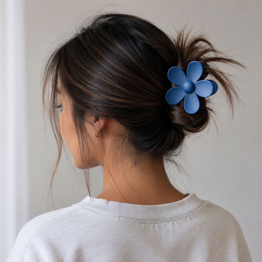 Cobalt Blue Flower | Hair Claw