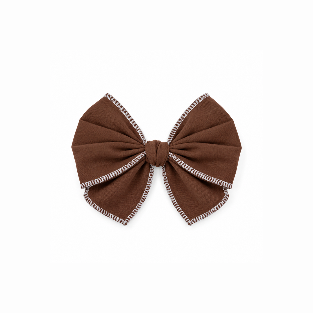 Sadie Cabin Weekend | Mini Serged Hair Bows