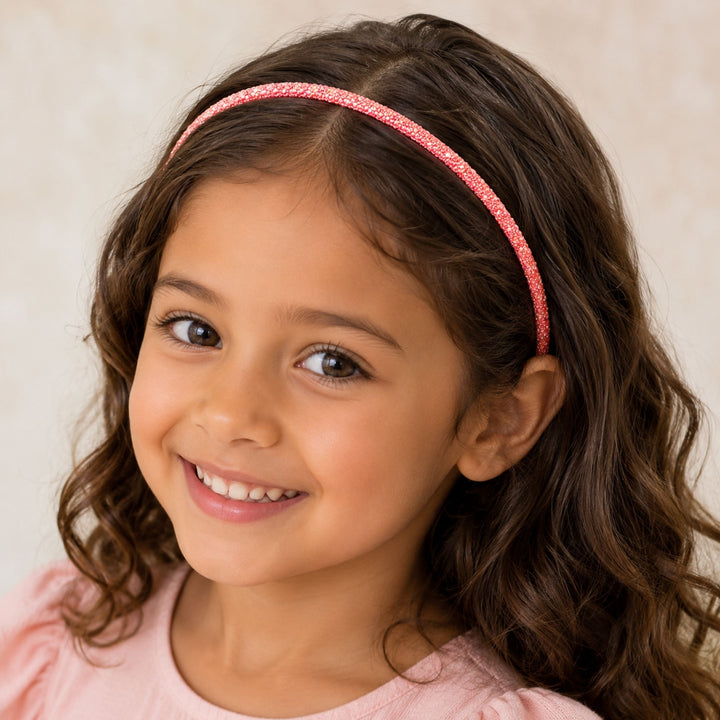 Coral | Glitter Headband