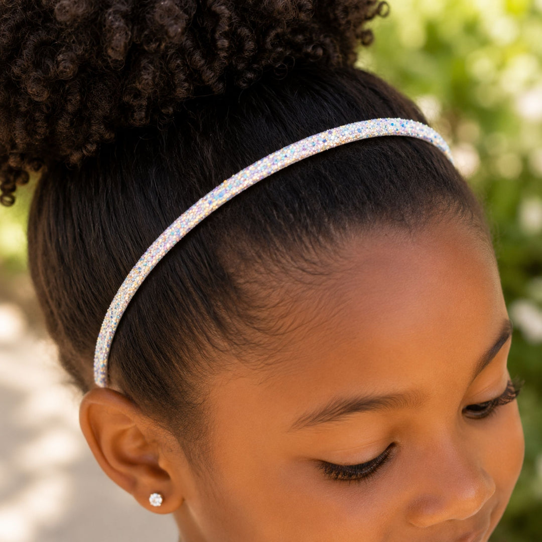 Cream | Glitter Headband