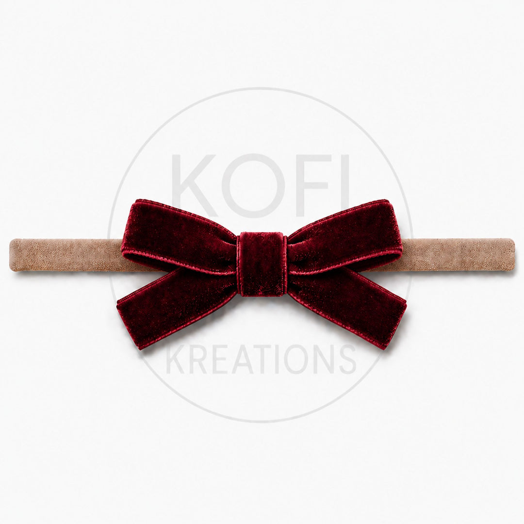 Small Velvet | Bow Headband
