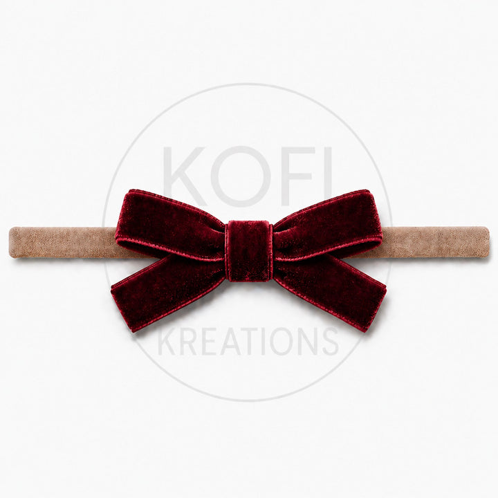 Small Velvet | Bow Headband
