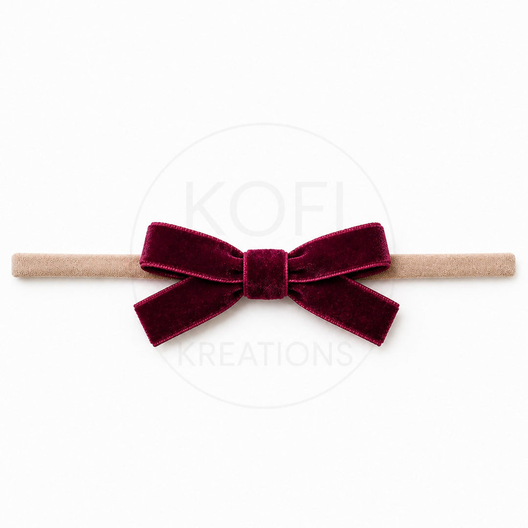 Small Velvet | Bow Headband