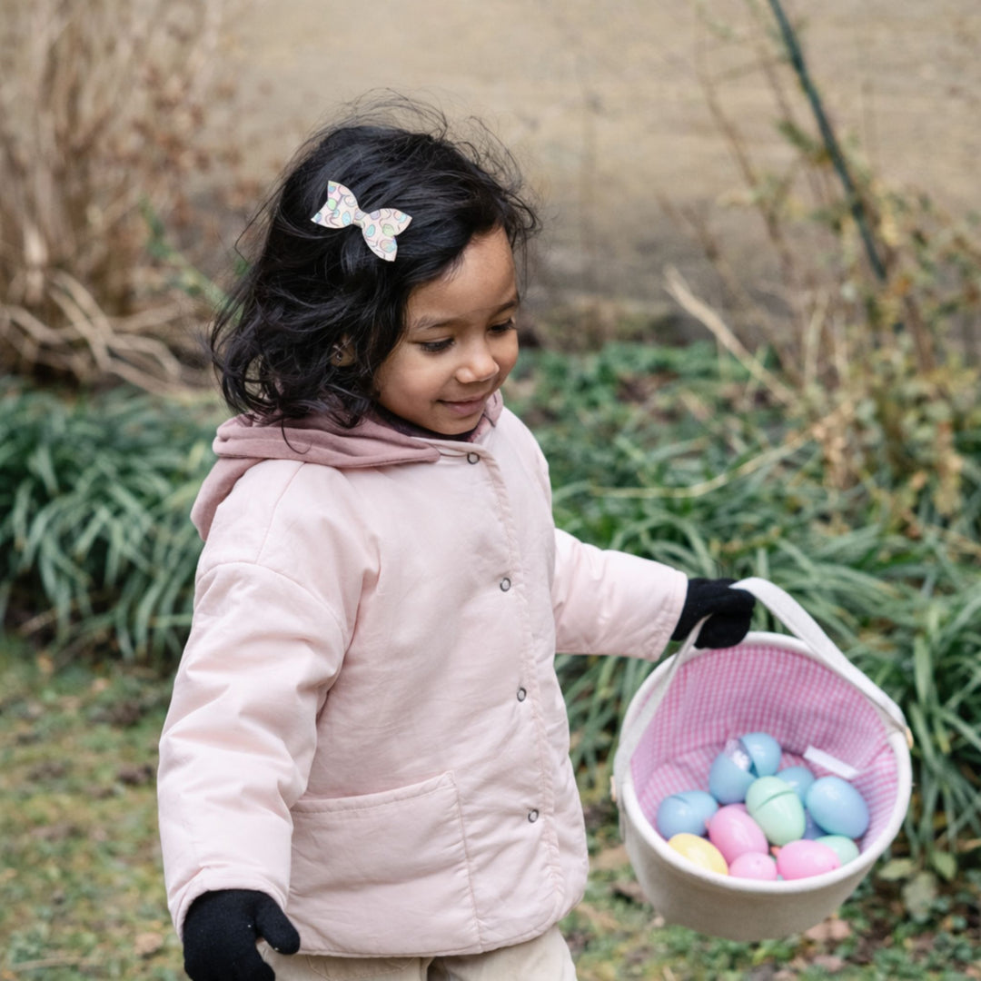 Luna | Easter Egg Bliss Faux Leather Hair Bow