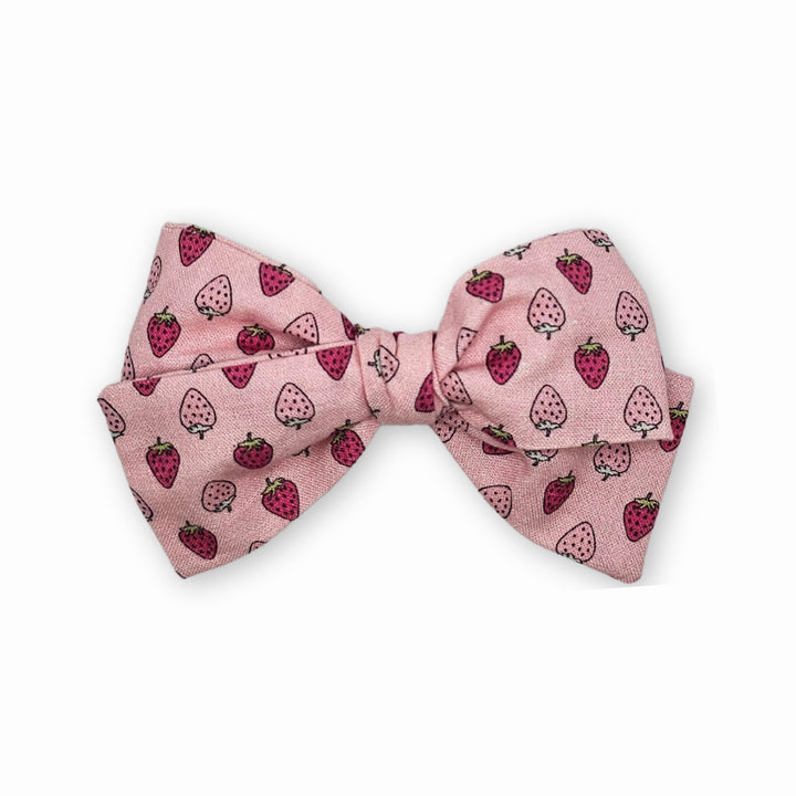 Audrey | Strawberry Hand-Tied Hair Bow