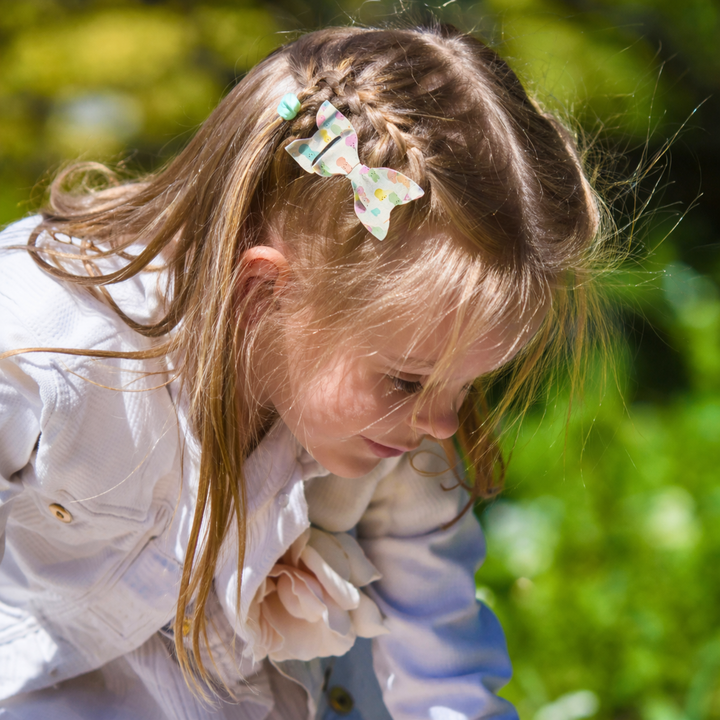 Luna | Happy Bunnies Faux Leather Hair Bow