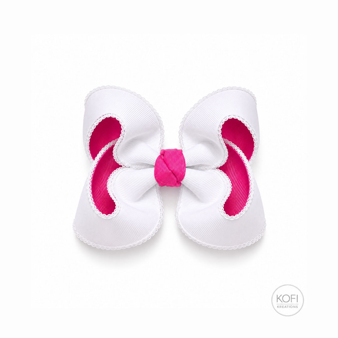 Ivory Mist | Moonstitch Hair Bow