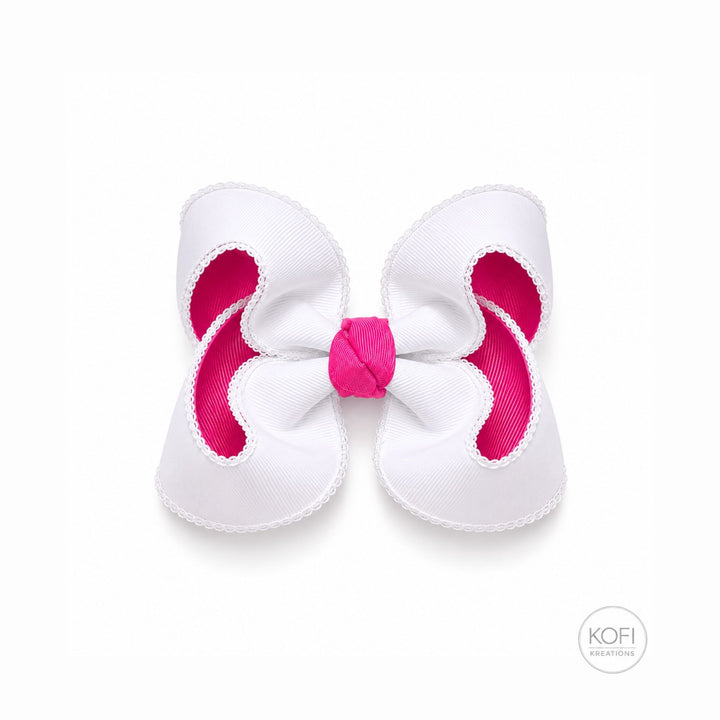 Ivory Mist | Moonstitch Hair Bow