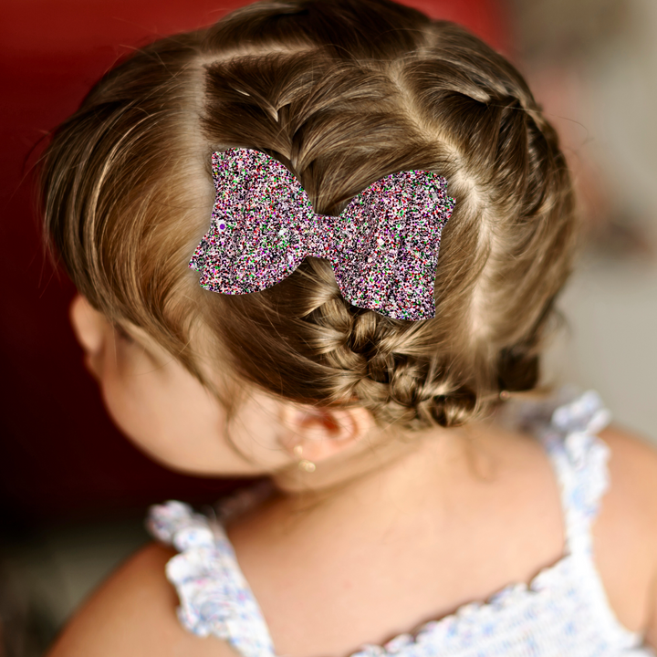 Peppermint Josey Glitter Hair Bow