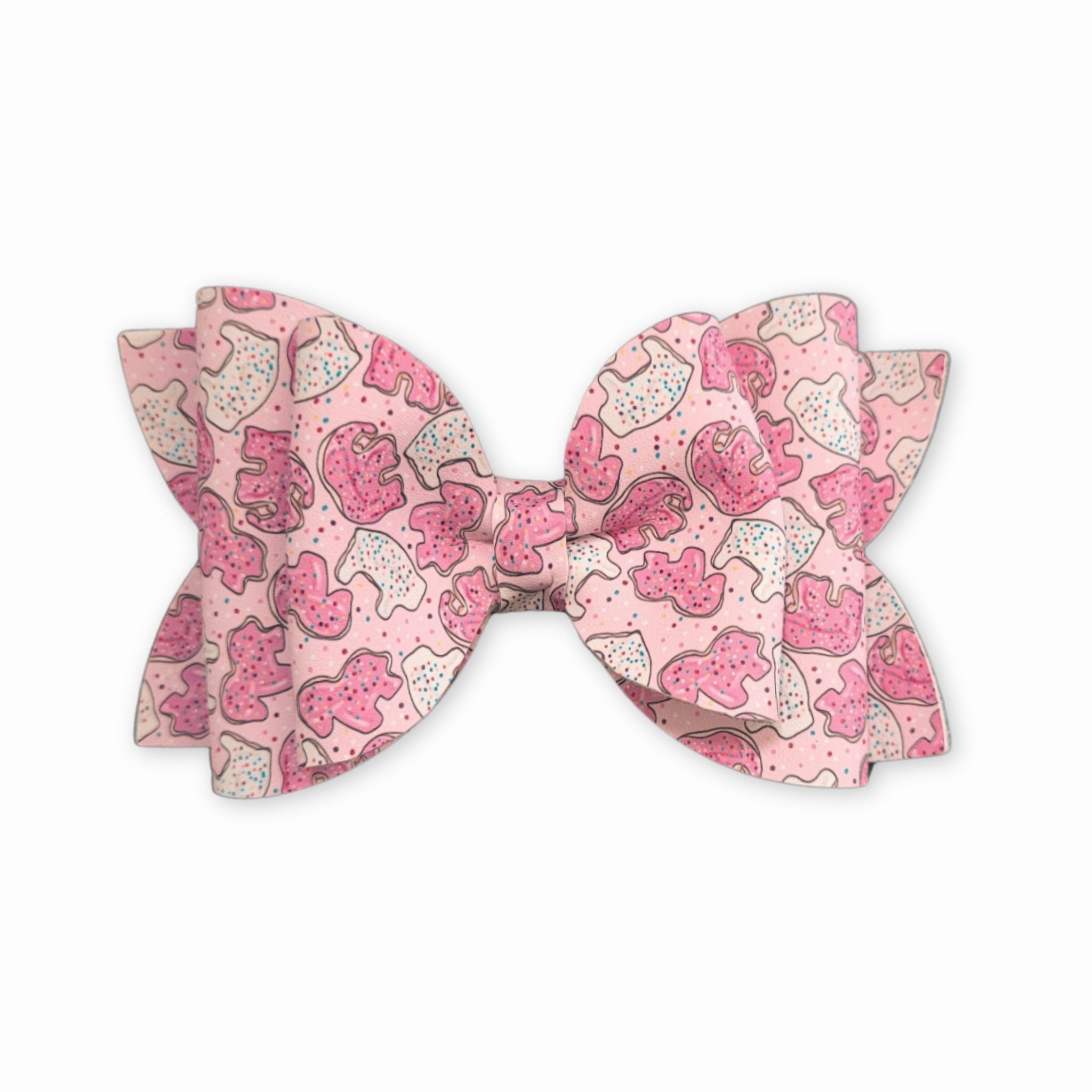 Josie | Animal Cracker Faux Leather Hair Bow