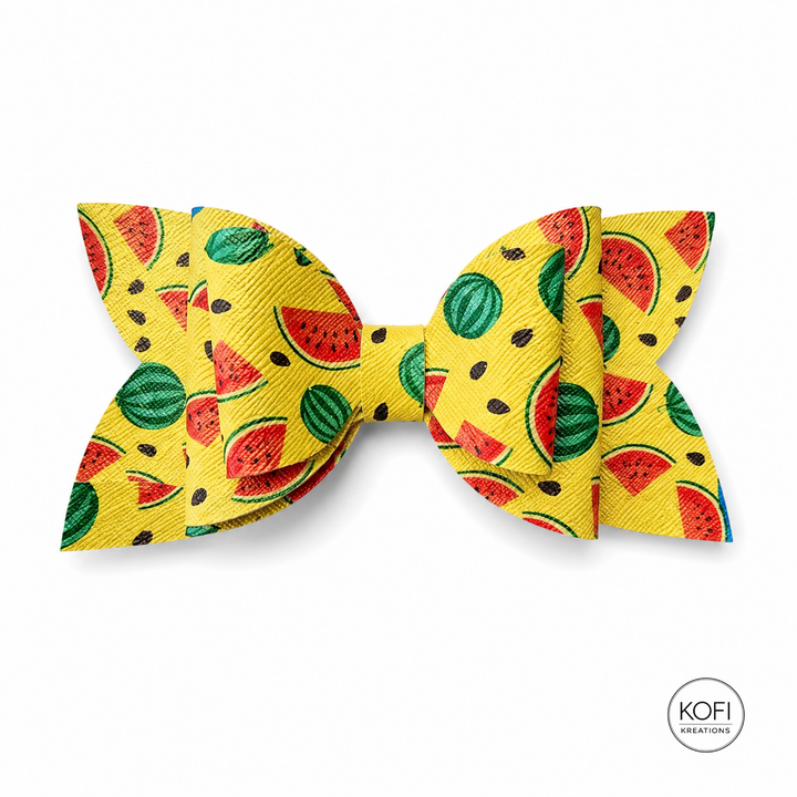 Josie Fruit | Faux Leather Hair Bow