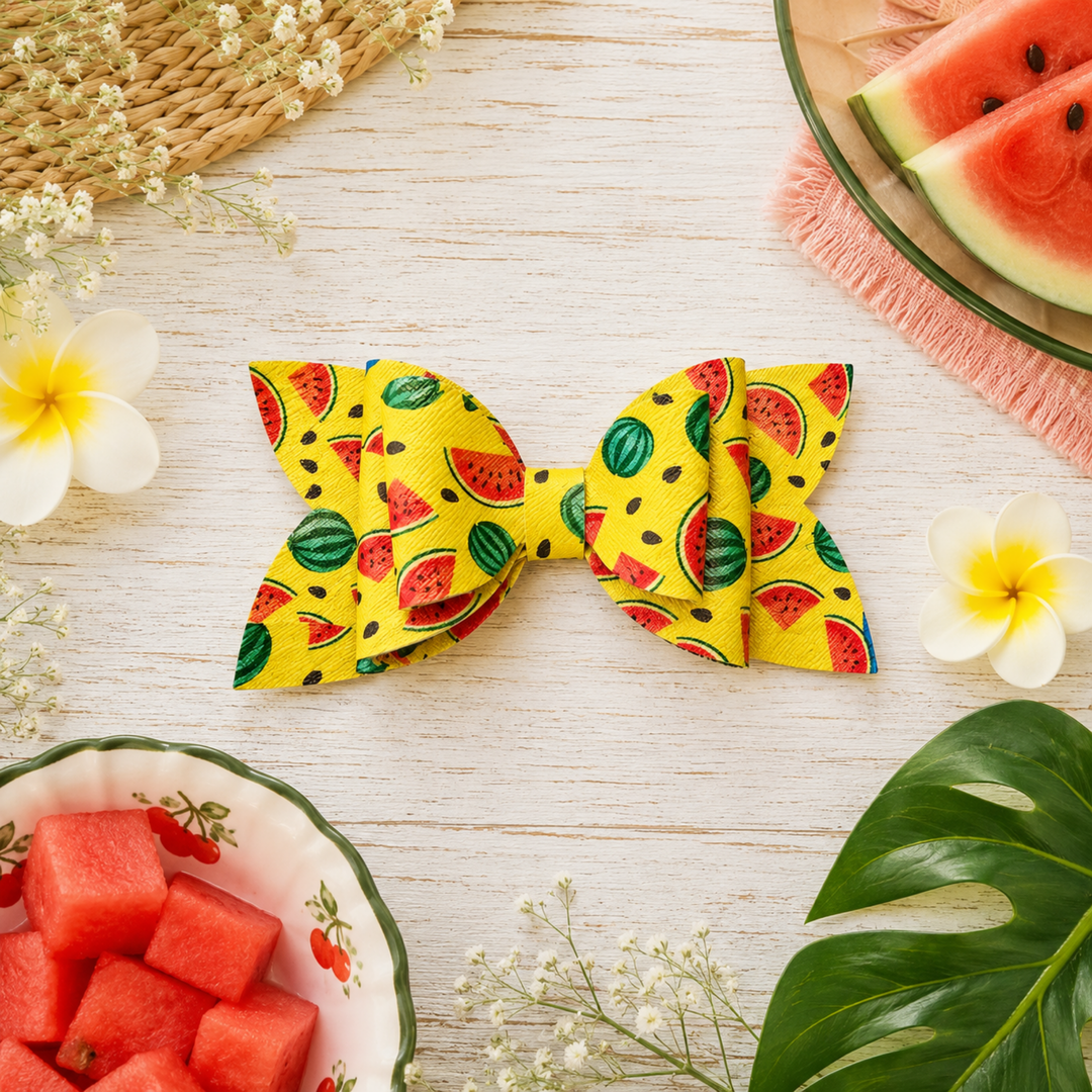 Josie Fruit | Faux Leather Hair Bow