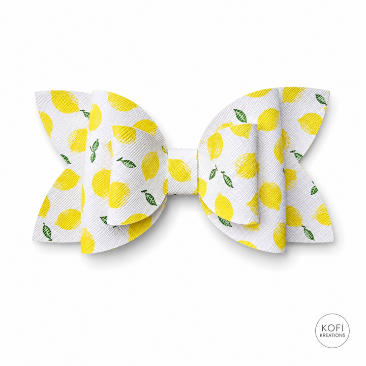 Josie Lemon | Faux Leather Hair Bow