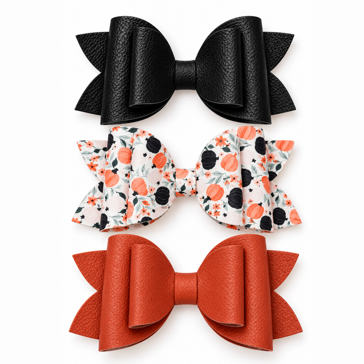 Josie Cozy Days | Faux Leather Bows