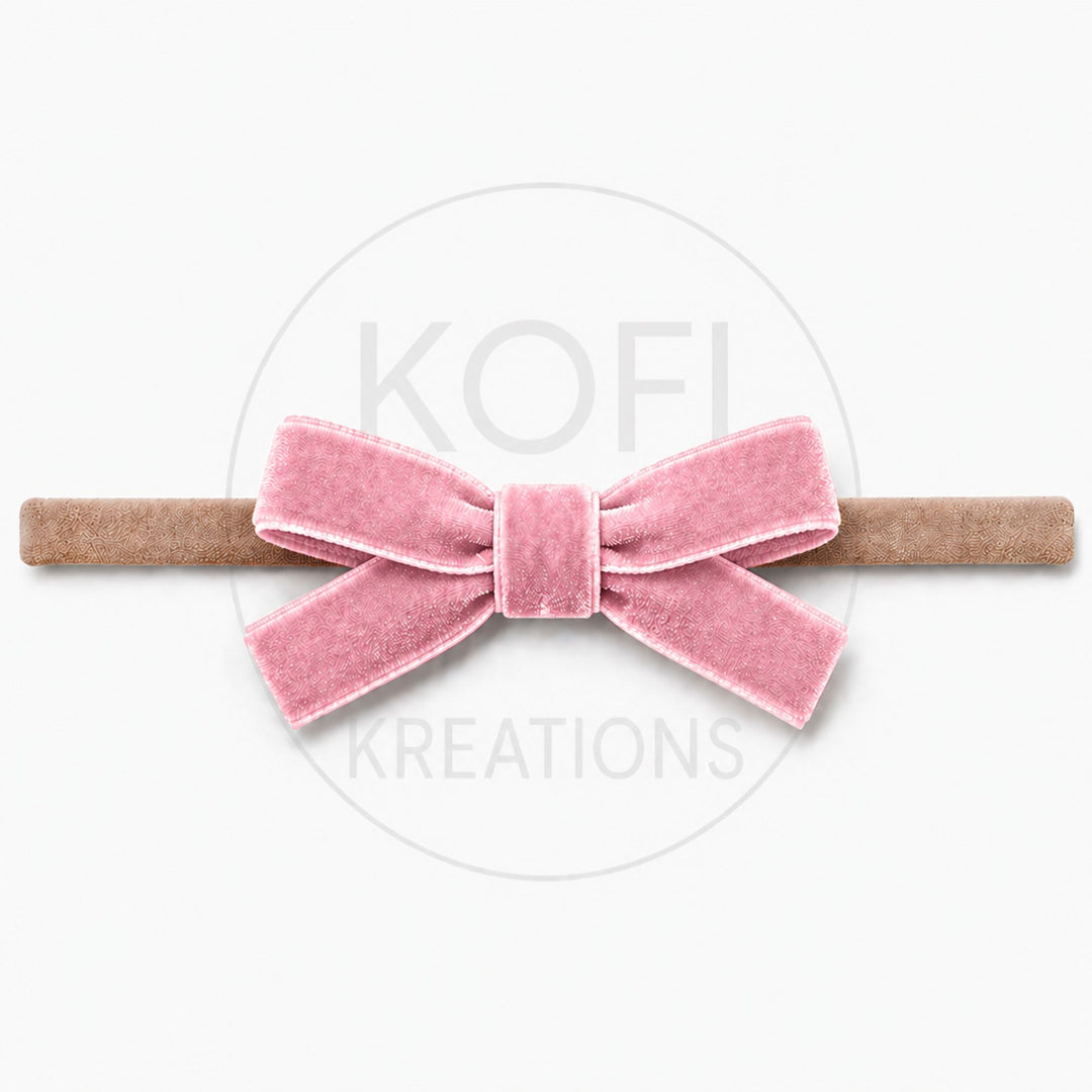 Small Velvet | Bow Headband