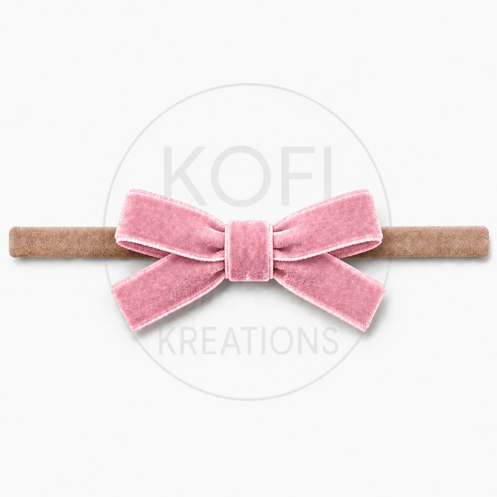 Small Velvet | Bow Headband