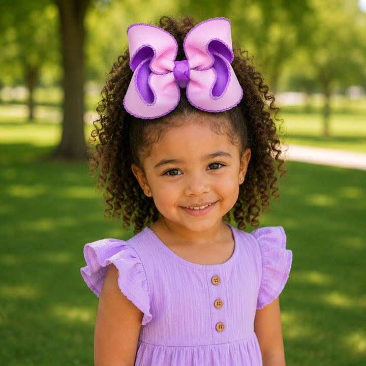 Blush Petals | Moonstitch Hair Bow