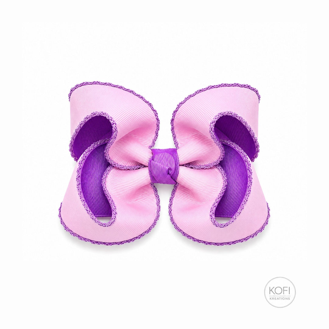Blush Petals | Moonstitch Hair Bow