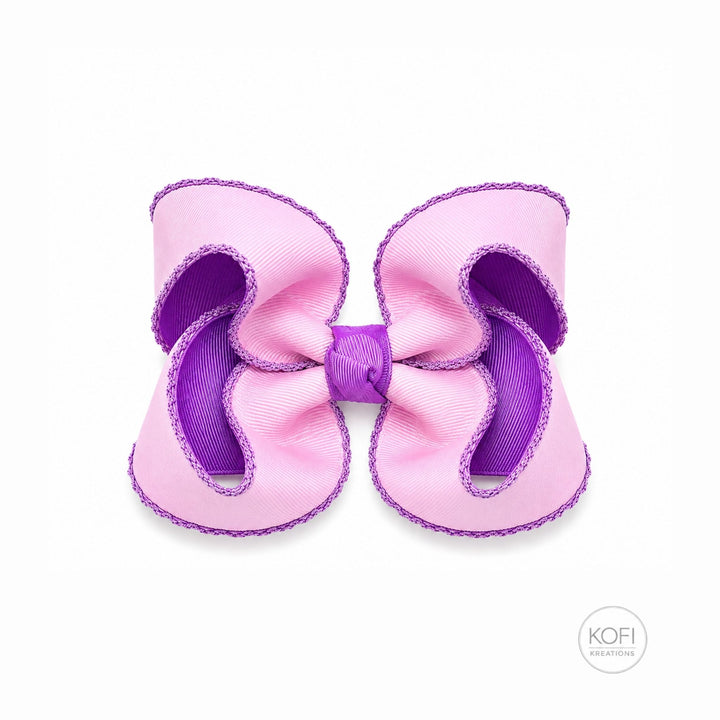 Blush Petals | Moonstitch Hair Bow