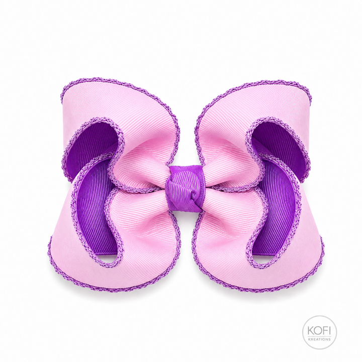 Blush Petals | Moonstitch Hair Bow