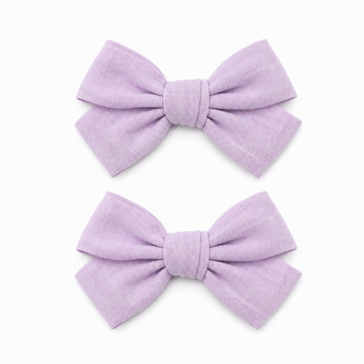Lavender | Pigtail Hair Bows