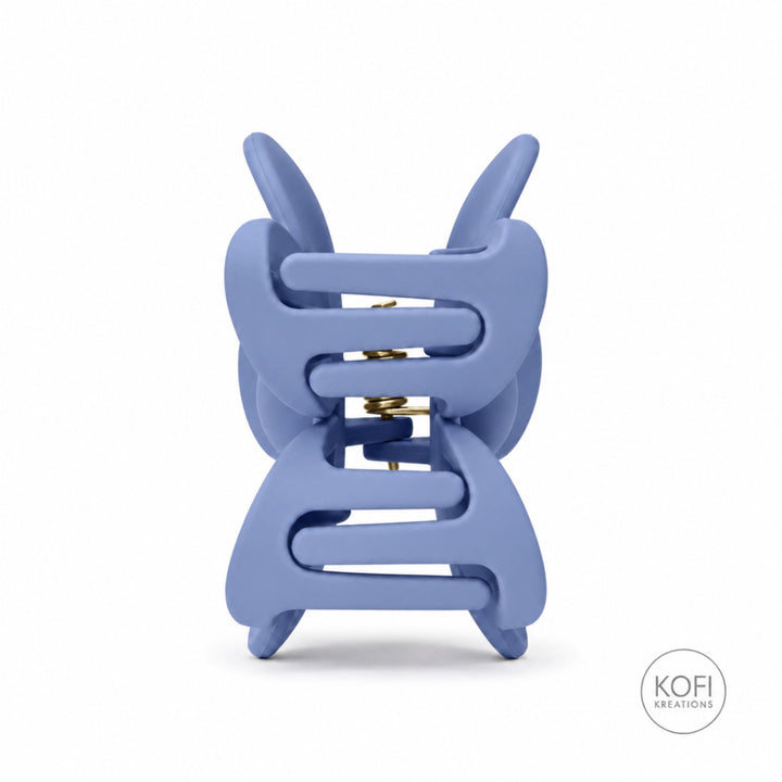 Steel Blue Flower | Hair Claw