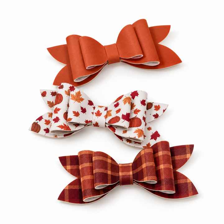 Luna Orchard Days | Faux Leather Bows