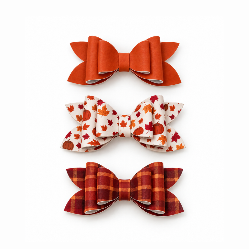 Luna Orchard Days | Faux Leather Bows